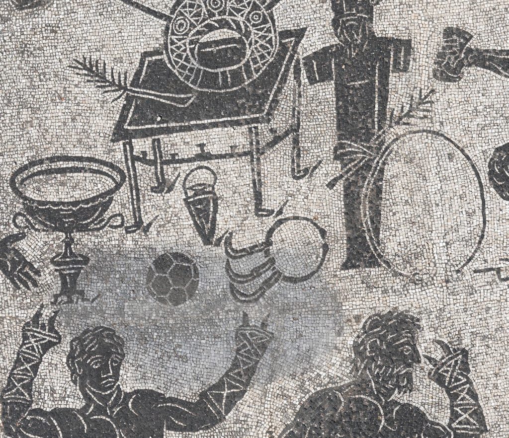 Dettaglio del "Mosaico degli Atleti", Ostia Antica